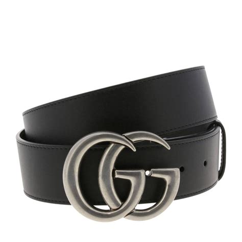 cintura gucci uomo logo nero|cintura gucci outlet.